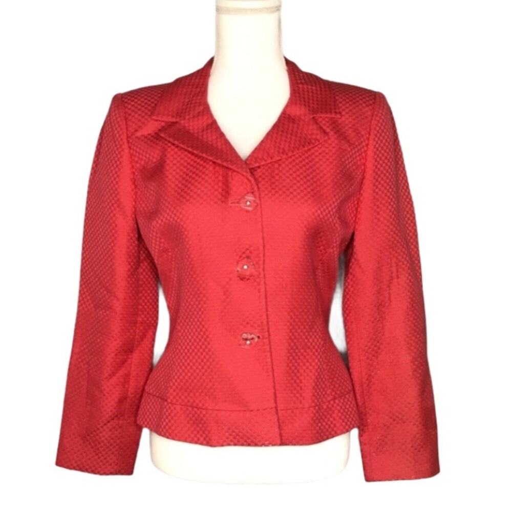 Luca Luca Made in Italy 3 Button Closure Pink Blazer Size 44/Medium